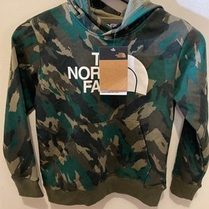 North Face Hoodie camouflage Green 7/8
